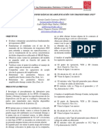 Práctica 1 "Configuraciones Básicas de Amplificación Con Transistores Jfet"