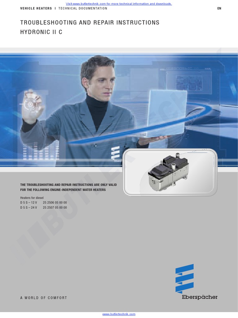 Eberspacher Hydronic II C D5S Workshop Manual | PDF | Combustion | Switch