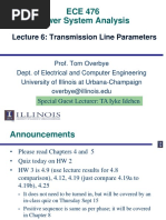 ECE 476 Power System Analysis: Lecture 6: Transmission Line Parameters