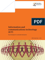 Information and Communications Technology (ICT) : Key Technologies For Sustainable Development