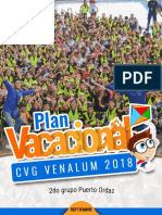 Revista rasemana Plan Vacacional Venalum