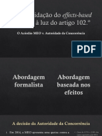 A Consolidação Do Effects-Based Approach À Luz Do Artigo 102 MEO