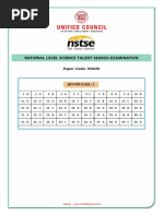 NSTSE Class 02 Answer Key 426 2017