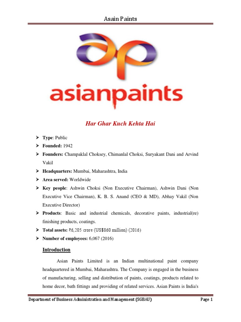 Is Asian Paints An Mnc