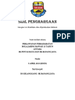 Sijil Penghargaan: Dengan Ini Disahkan Dan Diperakukan Bahawa