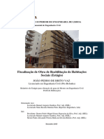 Fiscalização de Obra de Reabilitação de Habitações - Eng. JOÃO PEDRO DE BRITO VAZ