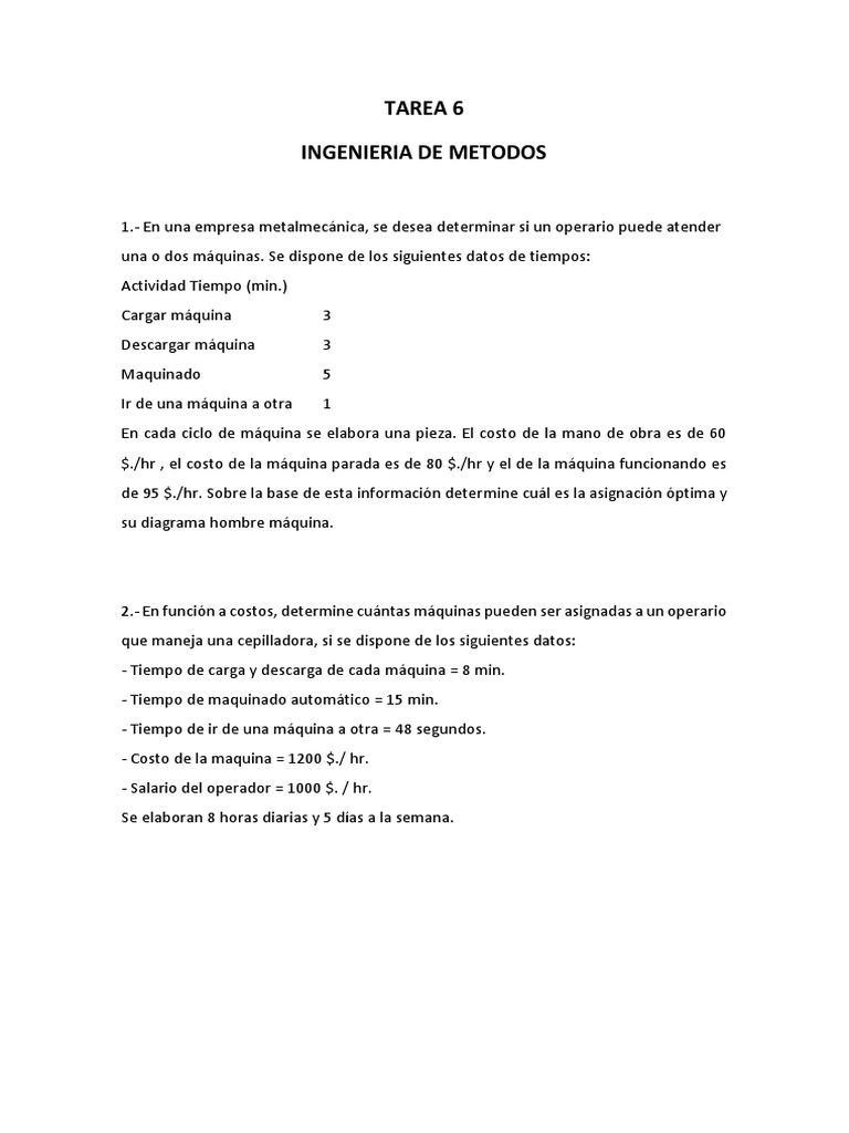 Tarea 6 Im 2018-2019 | PDF