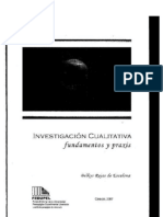 Investigación Cualitativa AUTOR: Belkys Rojas de Escalona - Capitulo 1