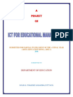 A Project ON: Department of Education