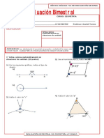 6º Grado Examen Bimestral Geometría