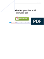 SQL Queries For Practice With Answers PDF