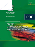 Política estratégica operacional y del servicio de policía de Colombia
