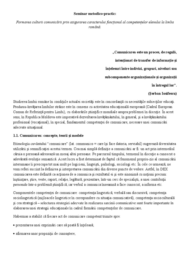 Formarea Vorbitorului Cult | PDF