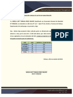 Declaración Jurada de Gastos de Manutención