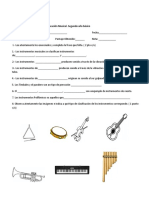 Prueba Clasificación de Los Instrumentos