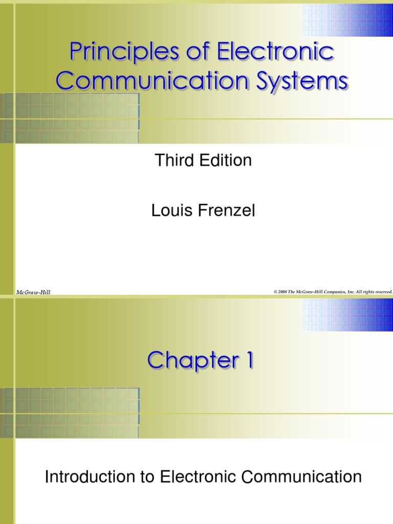 Principles of Electronic Communication Systems Third Edition PDF