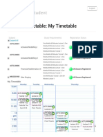 The University of Melbourne - Student Timetable: My Timetable - Student and Applicant Access PDF