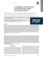 Brain Abscess Developing in A Non-Operated Spontaneous Intracerebral Haemorrhage: A Case Report and Literature Review