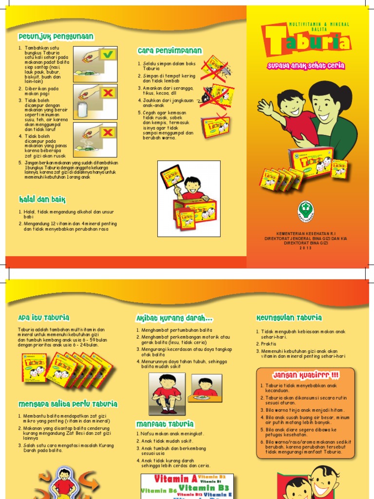 Leaflet Taburia 2013 PDF | PDF | Kesehatan Holistik | Gaya Hidup