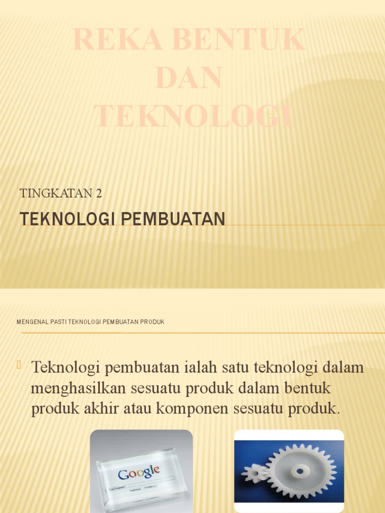 Teknologi Pembuatan Pdf
