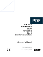 CASE CX135SR Tier 3 Crawler Excavator Operator manual.pdf