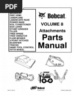 Bobcat Power Rake, Soil Conditioner, Sod Layer, Stump Grinder, Tiller, Tree Spade, Tree Vibrator Parts Catalogue Manual PDF