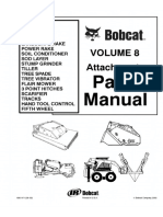 Bobcat Power Rake, Soil Conditioner, Sod Layer, Stump Grinder, Tiller, Tree Spade, Tree Vibrator Parts Catalogue Manual PDF