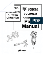 Bobcat Attachments Augers, Breakers, Cutter, Crusher Parts Catalogue Manual PDF
