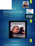 Final Test English Guide: Teacher: Ana Laura Arias Medina English Iv