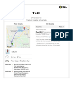 OlaCabs Invoice