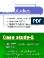 Case Studies: 200 MW, 5 Mills, Mill-F Reserve, Lignite Flow 203 T/hr. Suddenly Turbine Tripped What Action Will You Take ?