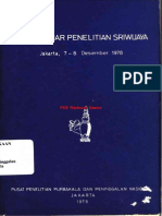 Pra Seminar Penelitian Sriwijaya Jakarta 7 SD 8 Desember 1978