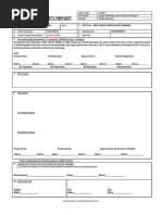 Non-Conformance Report Template | PDF | Technology & Engineering