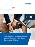 New Obligation To Register Ultimate Beneficial Owners in The Slovak Commercial Register - News Flash