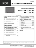 Sharp Lc32bd6x LCD TV SM