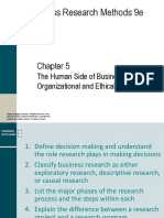 Business Research Methods 9e: The Human Side of Business Research: Organizational and Ethical Issues