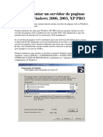 Como Montar Un Servidor de Paginas Web en Windows 2000, 2003, XP PRO PDF
