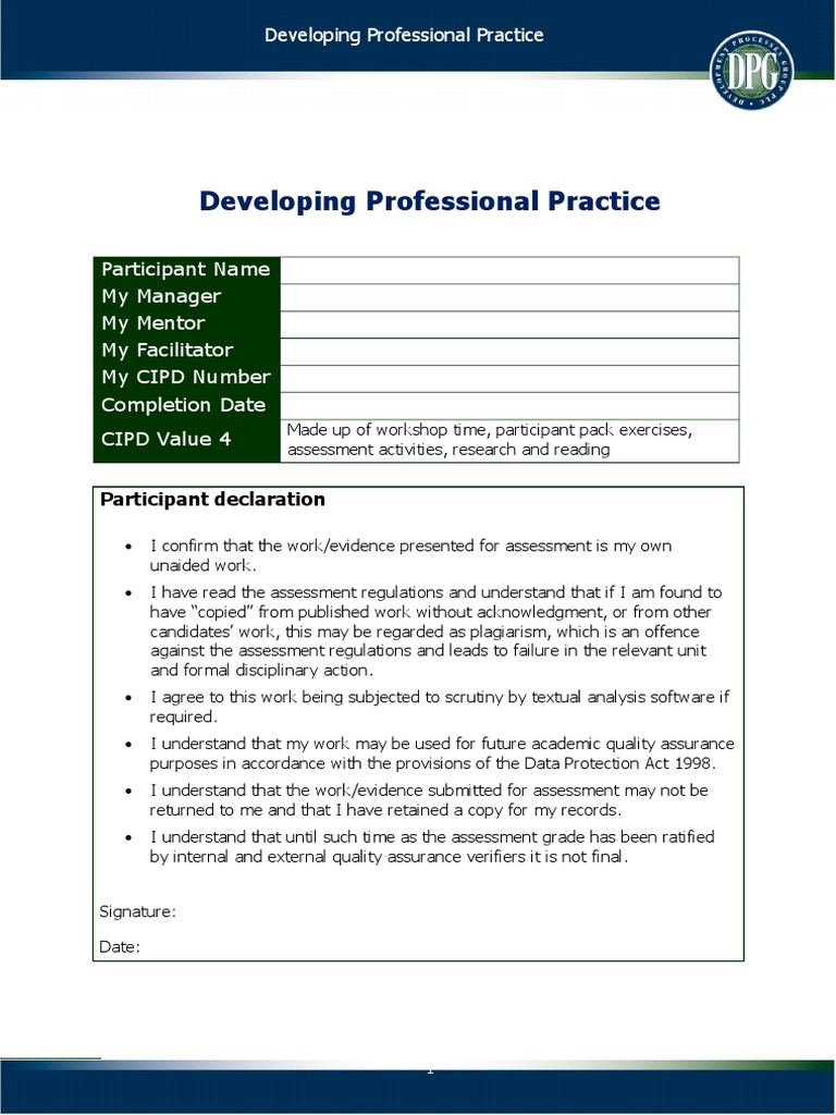 DPP Participant Pack | PDF | Corporate Social Responsibility ...