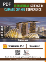 2019 Environmental Science and Climate Change Conference