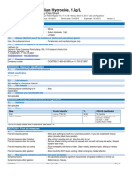 Sodium Hydroxide, 1.6g/L: Safety Data Sheet