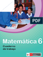 Matemática 6 Cuaderno de Trabajo Para Sexto Grado de Educación Primaria 2018