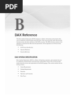 Appendix B DAX Reference