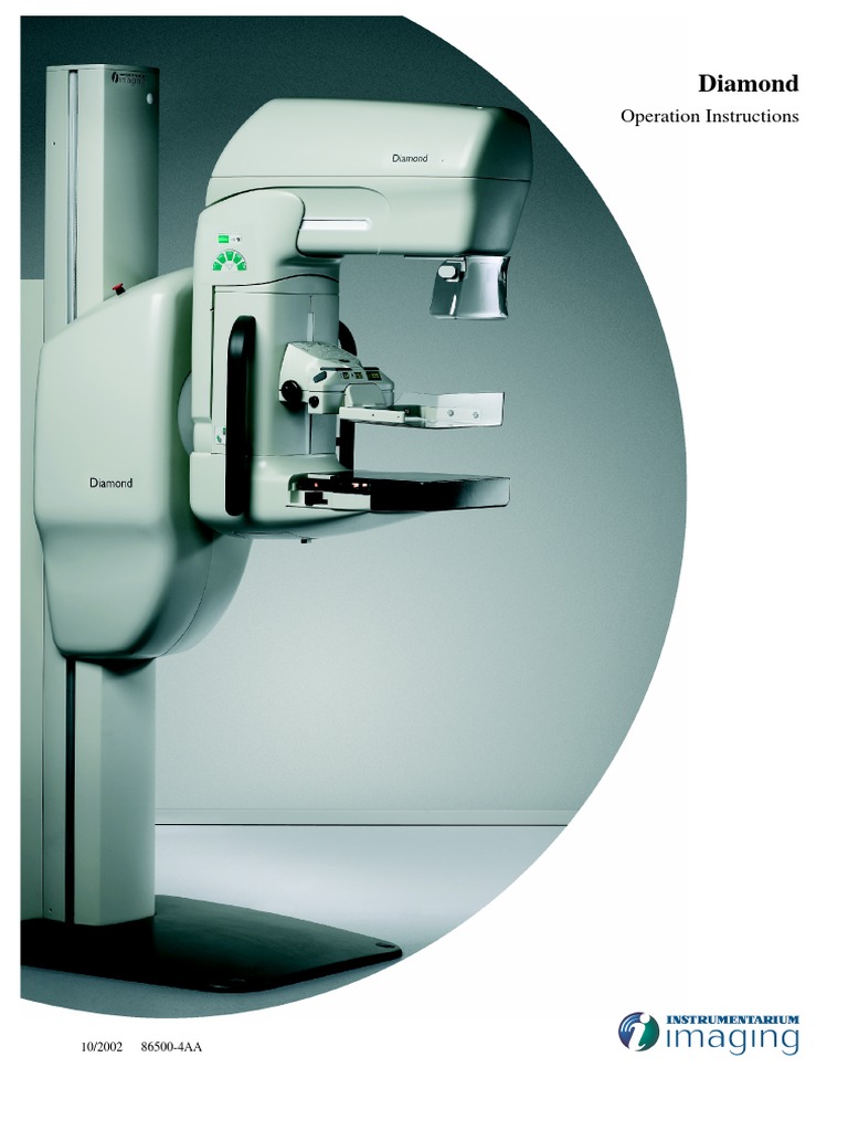 Diamond Operation Instructions PDF Radiation Protection Mammography