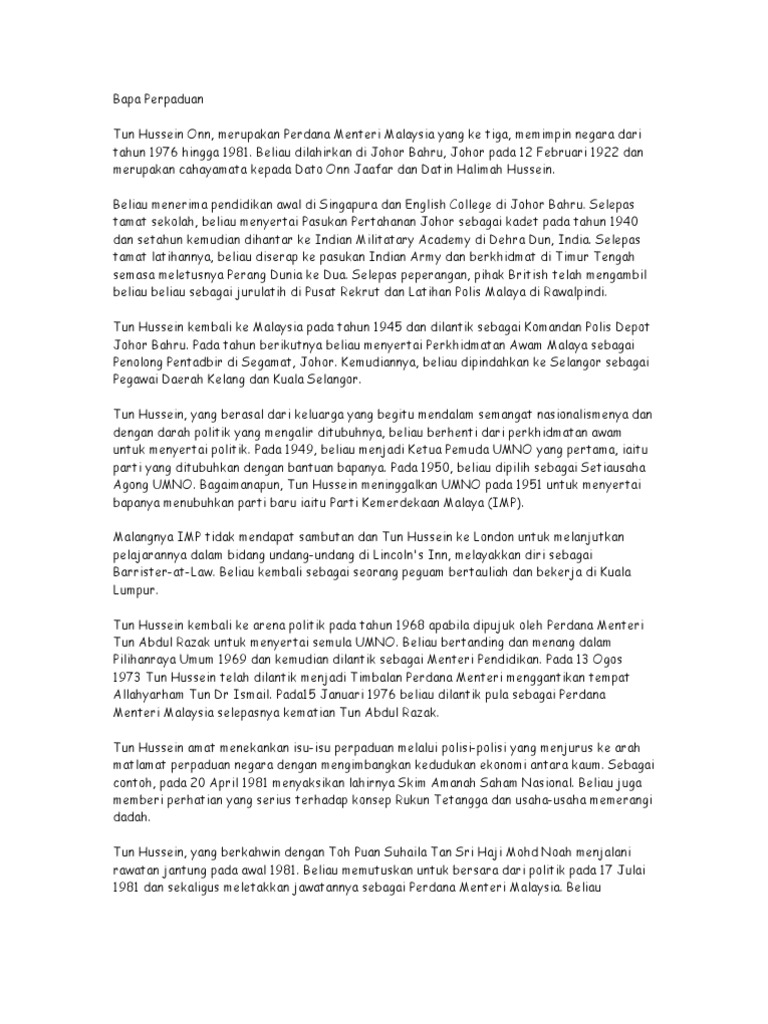 Bapa Perpaduan  PDF
