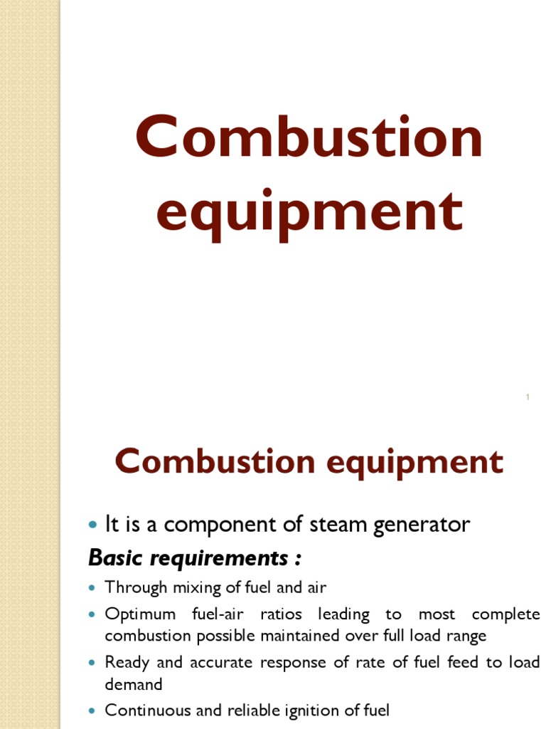 Combustion Equipments PDF Furnace Combustion