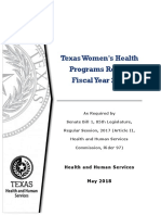 Texas Women's Health Programs Report Fiscal Year 2017: Health and Human Services May 2018