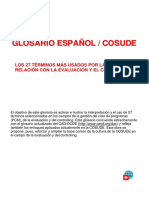 Glosario de Terminos Del Evaluacion & Controlling