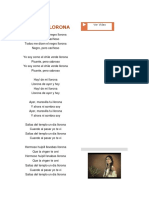 Letra La Llorona