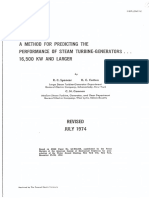 Predicting The Performance of Steam Turbine Generators, 16,500 KW and Larger