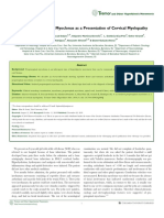 Isolated Propriospinal Myoclonus As A Presentation of Cervical Myelopathy.